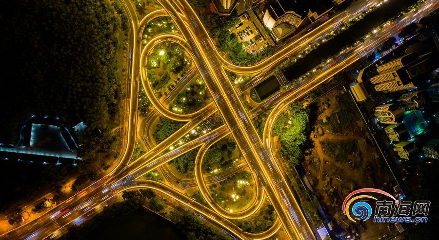 空中俯瞰海口濱海立交。。南海網記者 劉洋攝.jpg